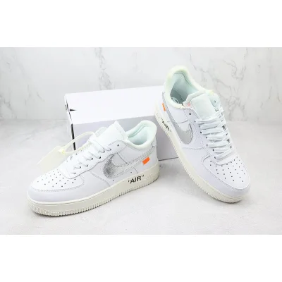 Off-White x Nike Air Force 1 Low "White/Silver/Orange Safety" фото № 7