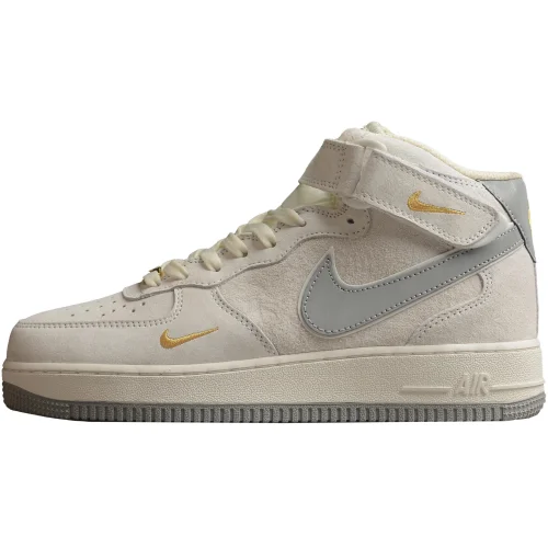 Nike Air Force 1 Mid "Grey/Gold/White"