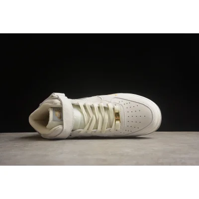 Nike Air Force 1 Mid "Grey/Gold/White" фото № 3