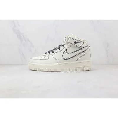 Nike Air Force 1 Mid "Cream White/Dark Grey" фото № 2