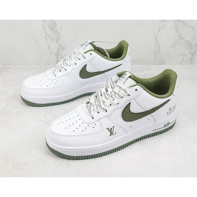 Louis Vuitton x Nike Air Force 1 Low "White/Olive" фото № 5
