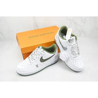 Louis Vuitton x Nike Air Force 1 Low "White/Olive" фото № 7