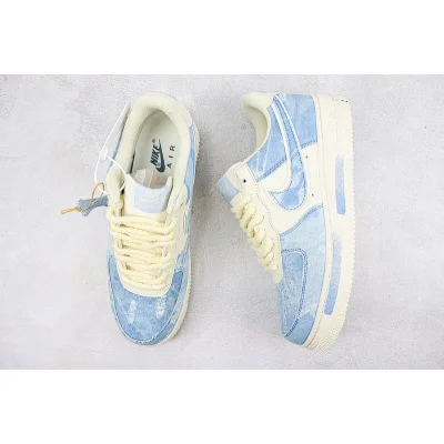 Nike Air Force 1 Low "Denim Hole Silk" фото № 7