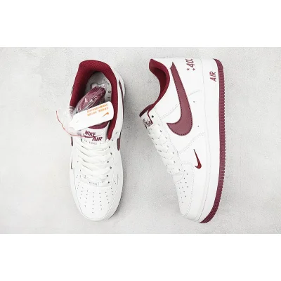 Nike Air Force 1 Low "40th Anniversary/White/Dark Red" фото № 7 Nike Air Force 1 Low "40th Anniversary/White/Dark Red" фото № 7