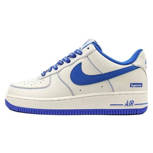 Supreme x Nike Air Force 1 Low "Beige/Royal Blue"
