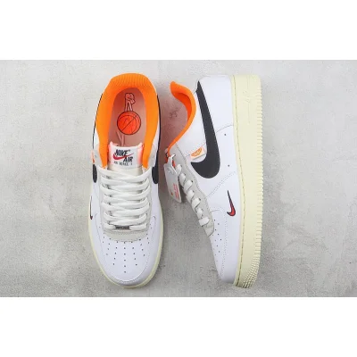 Nike Air Force 1 Low "Hoops White/Orange" фото № 6