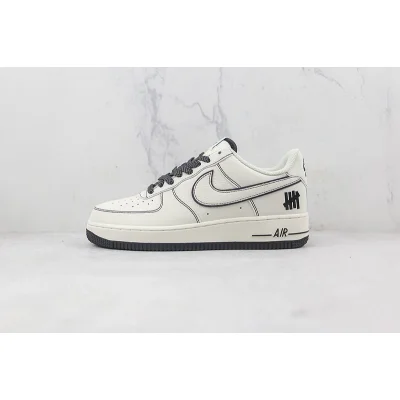Undefeated x Nike Air Force 1 "Beige/Black 3M" фото № 2