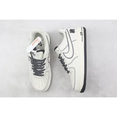 Undefeated x Nike Air Force 1 "Beige/Black 3M" фото № 6