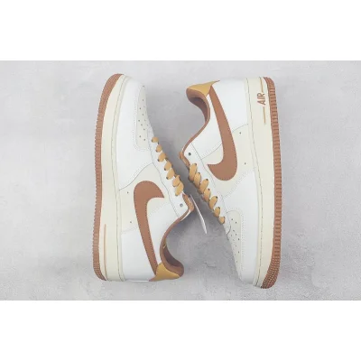 Nike Air Force 1 Low "White/Clay Brown" фото № 7