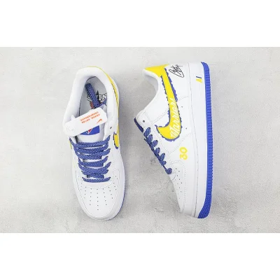 Nike Air Force 1 Low "Warriors/Yellow" фото № 6