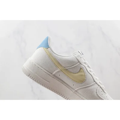 Nike Air Force 1 Low "Rice White/Navy Blue/Sand Yellow" фото № 3