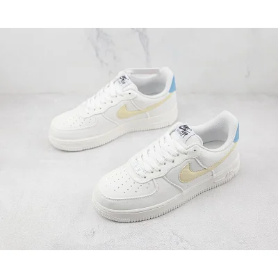 Nike Air Force 1 Low "Rice White/Navy Blue/Sand Yellow" фото № 5