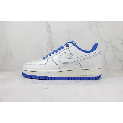 Nike Air Force 1 Low "White/Blue/Sliver Stars" фото № 2