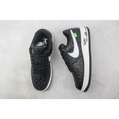 Louis Vuitton x Nike Air Force 1 Low "Black/White/Monogram" фото № 7