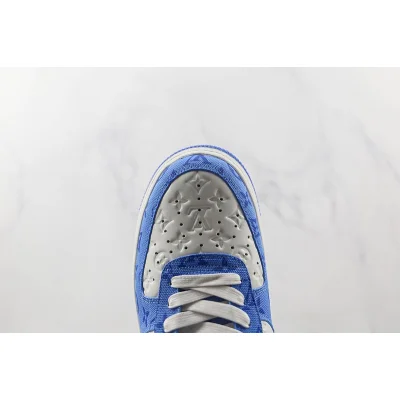 Louis Vuitton x Nike Air Force 1 Low "Blue/White" фото № 4