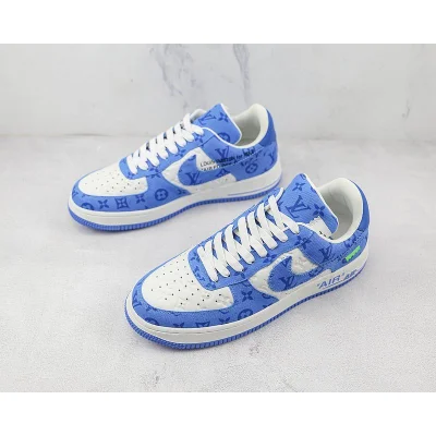 Louis Vuitton x Nike Air Force 1 Low "Blue/White" фото № 5