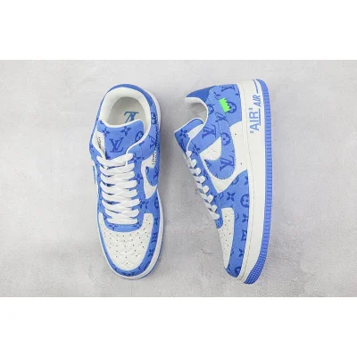 Louis Vuitton x Nike Air Force 1 Low "Blue/White" фото № 7