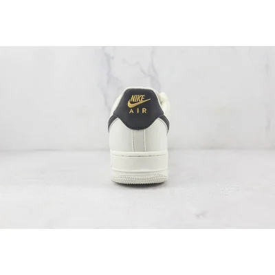 Nike Air Force 1 07 Low "Beige/Black/Gold" фото № 9