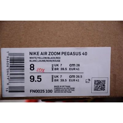 Nike Air Zoom Pegasus 40 "White/Yellow/Red/Black" фото № 7