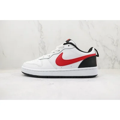 Nike Court Borough Low 2 "White/University Red/Black" фото № 2