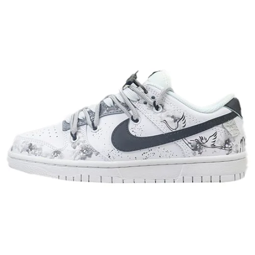 Nike Dunk Low "White Stork/Black Swoosh"