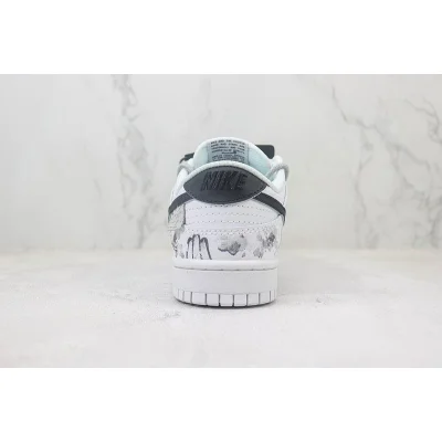 Nike Dunk Low "White Stork/Black Swoosh" фото № 9