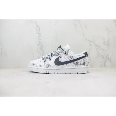Nike Dunk Low "White Stork/Black Swoosh" фото № 2