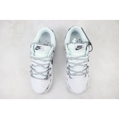 Nike Dunk Low "White Stork/Black Swoosh" фото № 7