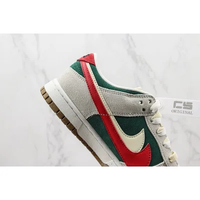 Nike Dunk Low 85 Double Swoosh "Grey/Green/Red" фото № 4