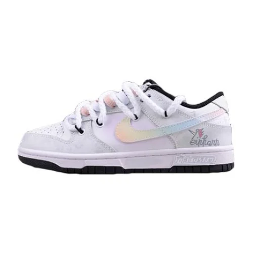 Nike Dunk Low "Gray/Rainbow Swoosh"