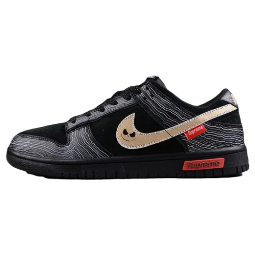 Supreme x Nike Dunk Low "Black/Gray/Red"