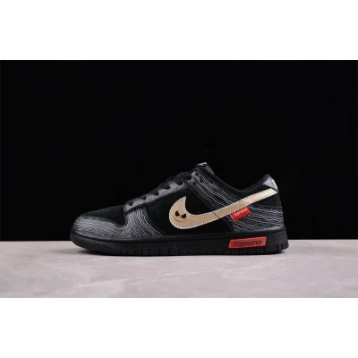 Supreme x Nike Dunk Low "Black/Gray/Red" фото № 5