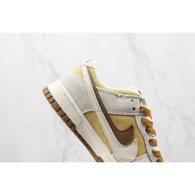 Nike Dunk Low SE 85 Double Swoosh "Grey/Light Yellow" фото № 4