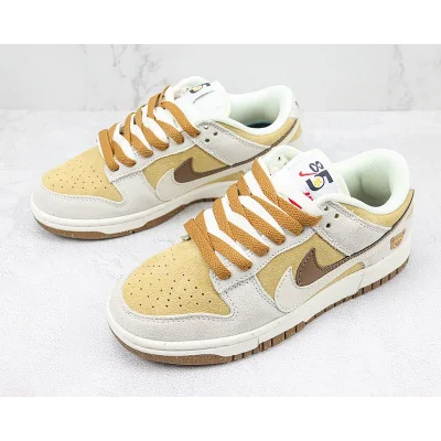 Nike Dunk Low SE 85 Double Swoosh "Grey/Light Yellow" фото № 5