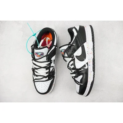 Nike Dunk Low Multi Swoosh «Black/White» фото № 6