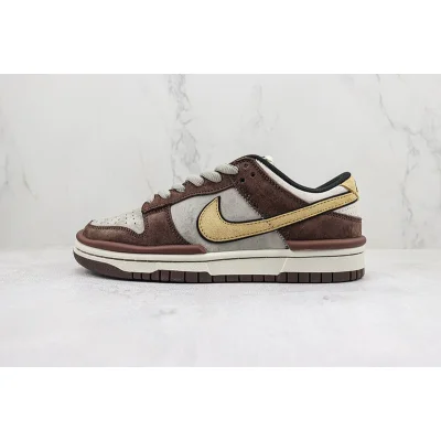 Nike SB Dunk Low "Brown/Grey/Golden" фото № 2
