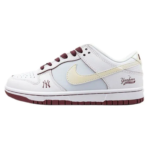 Nike Dunk Low "MLB/White/Wine/Red"