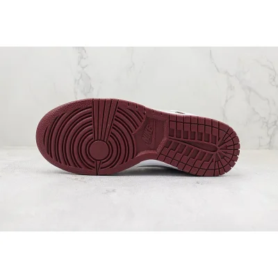 Nike Dunk Low "MLB/White/Wine/Red" фото № 9