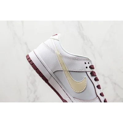 Nike Dunk Low "MLB/White/Wine/Red" фото № 4