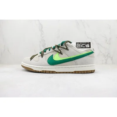 Nike Dunk Low 85 Double Swoosh "Grey/Green" фото № 2
