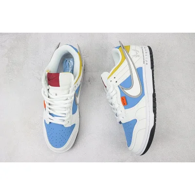 Saint Seiya x Nike Dunk Low "White/Blue/Yellow" фото № 6