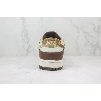 Nike Dunk Low "Brown Plaid/Cream" фото № 9