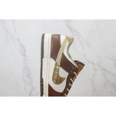 Nike Dunk Low "Brown Plaid/Cream" фото № 3