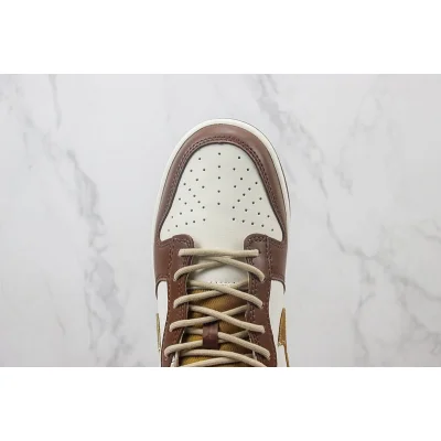 Nike Dunk Low "Brown Plaid/Cream" фото № 4