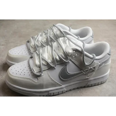 Nike Dunk Low Rope Laces "Blanc/Platinum Pure" фото № 4