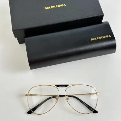 Оправа для очков Balenciaga Aviator Shaped With Logo Inscription On Bridge Of Nose "Gold" фото № 2 Оправа для очков Balenciaga Aviator Shaped With Logo Inscription On Bridge Of Nose "Gold" фото № 2