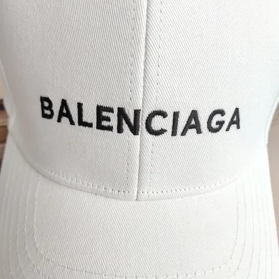 Кепка Balenciaga Cotton With Logo "White" фото № 8