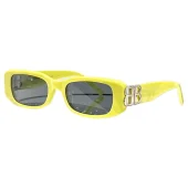 Солнцезащитные очки Balenciaga Rectangle Frame And Two Side Decorated Temples "Yellow"