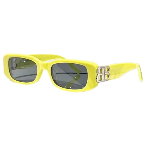 Солнцезащитные очки Balenciaga Rectangle Frame And Two Side Decorated Temples "Yellow"