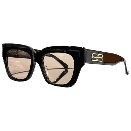 Солнцезащитные очки Balenciaga Wide Temples With Logo "Black"